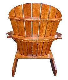 Adirondack Chair "Comfort" in Eiche von hinten 